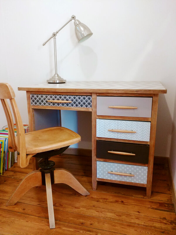 OldSchool Desk Makeover Before and After Oh My Sander